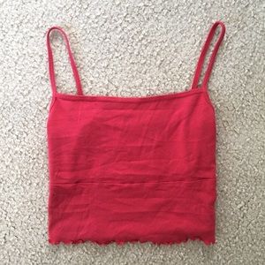 Brandy Melville Red Alani Tank